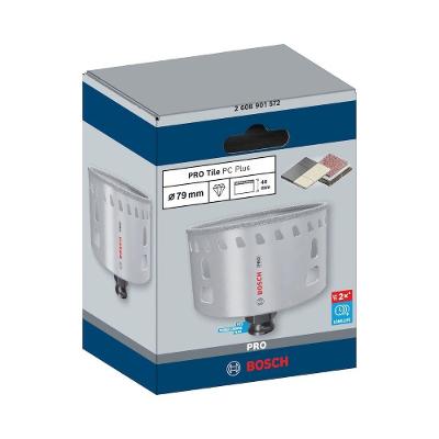 Serra Copo Pro Tile Power Change Plus 79MM com Revestimento Diamantado e Broca Guia Bivolt Bosch