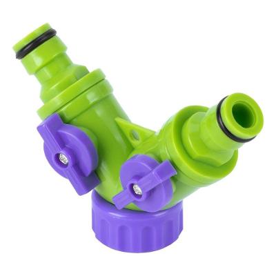 Derivação Tipo Y 664268 com Engate Rápido 2 Saídas 3-4'' Torneiras Reguladoras Bivolt Palisad