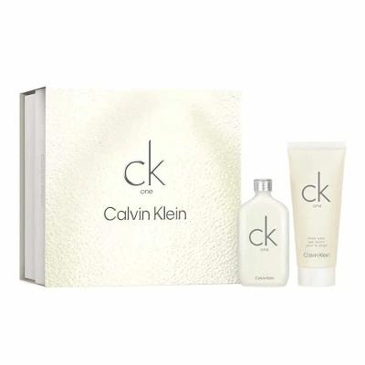 Kit Perfume CK One Calvin Klein Unissex Eau de Toilette Cítrico 50ML com Shower Gel
