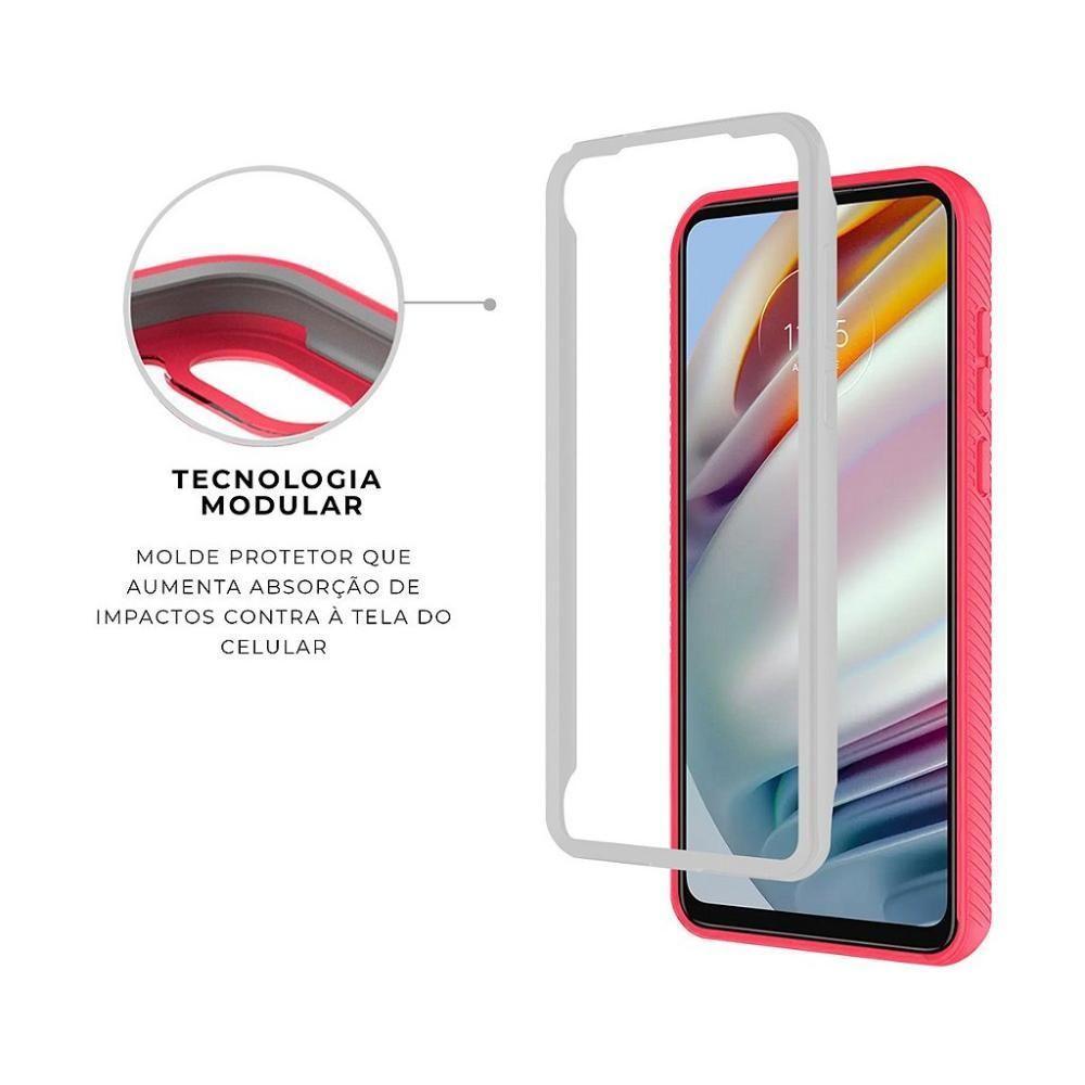 Capa Para Motorola Moto G60 - Stronger Rosa - Gshield - 4
