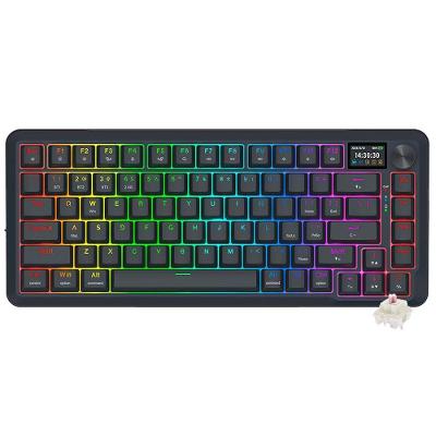 Teclado Gamer Redragon K708-RGB-PRO Flekact Pro Wireless com Switches Mecânicos Blue RGB Preto
