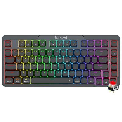 Teclado Gamer Redragon K706RGB-PRO Aether Pro Wireless Switches RED Preto