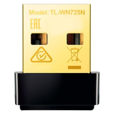 Adaptador USB Wi-Fi TP-Link TL-WN725N 150MBPS Nano Plug And Play WPA WPA2 Preto