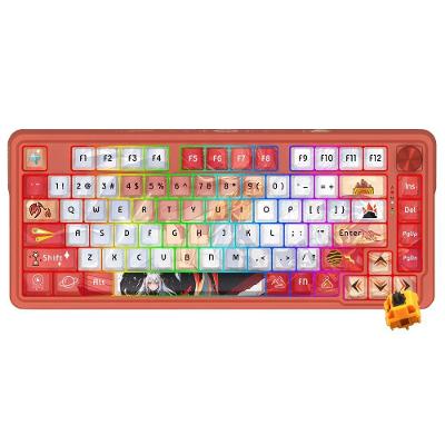 Teclado Gamer Redragon K673AK-RGB-PRO Wireless Switches Mecânicos RGB Inglês Vermelho