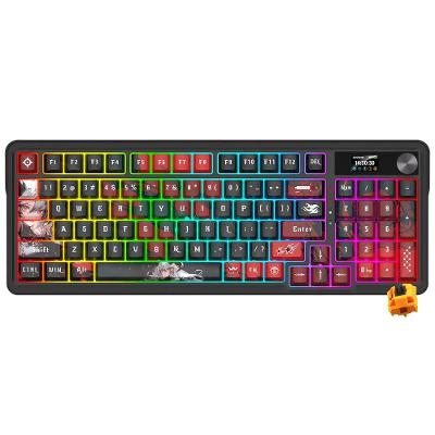 Teclado Gamer Redragon K719AK-RGB-PRO Wireless 2.4GHz e USB-C RGB Preto