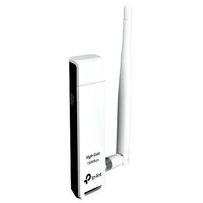 Adaptador Wi-Fi TL-WN722N 150Mbps com Antena 4dBi USB 2.0 Preto TP-Link