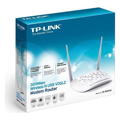 Roteador Modem TD-W9970 300MBPS Dual Band Porta USB Antenas Externas Branco TP-Link