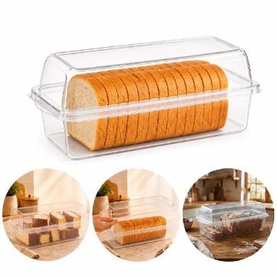 Porta Pão Transparente Nitron Organizador para Pães Polipropileno PP Resistente Atóxico Cozinha