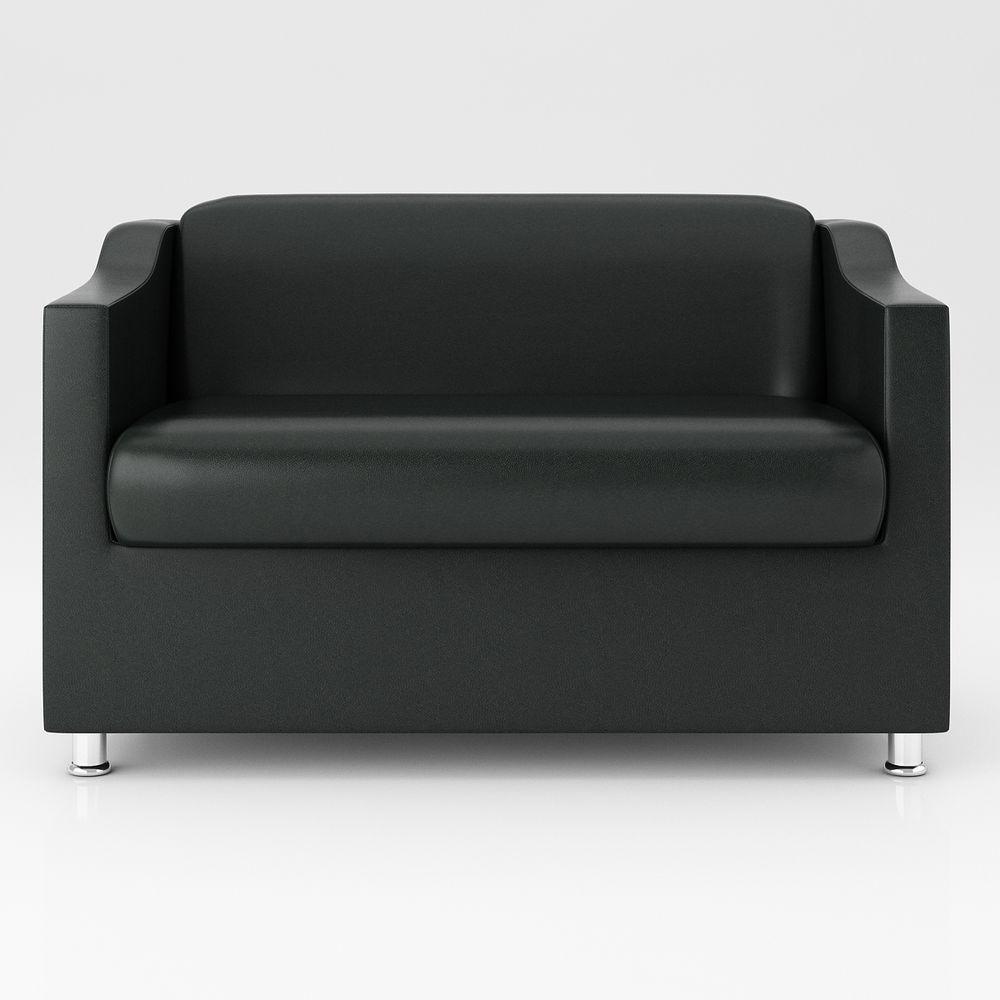 Kit Sofá Namoradeira Reforçada Tilla + 02 Poltronas preto - 9