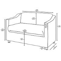 Kit Sofá Namoradeira Reforçada Tilla + 02 Poltronas preto - 6