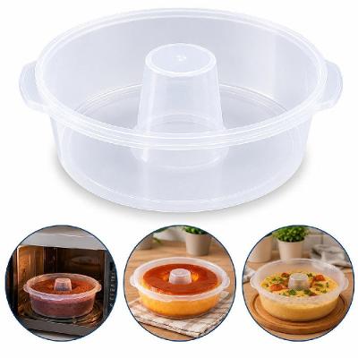 Forma de Bolo e Pudim para Micro-ondas Nitron Plástico Resistente BPA Free para Cozinha Transparente