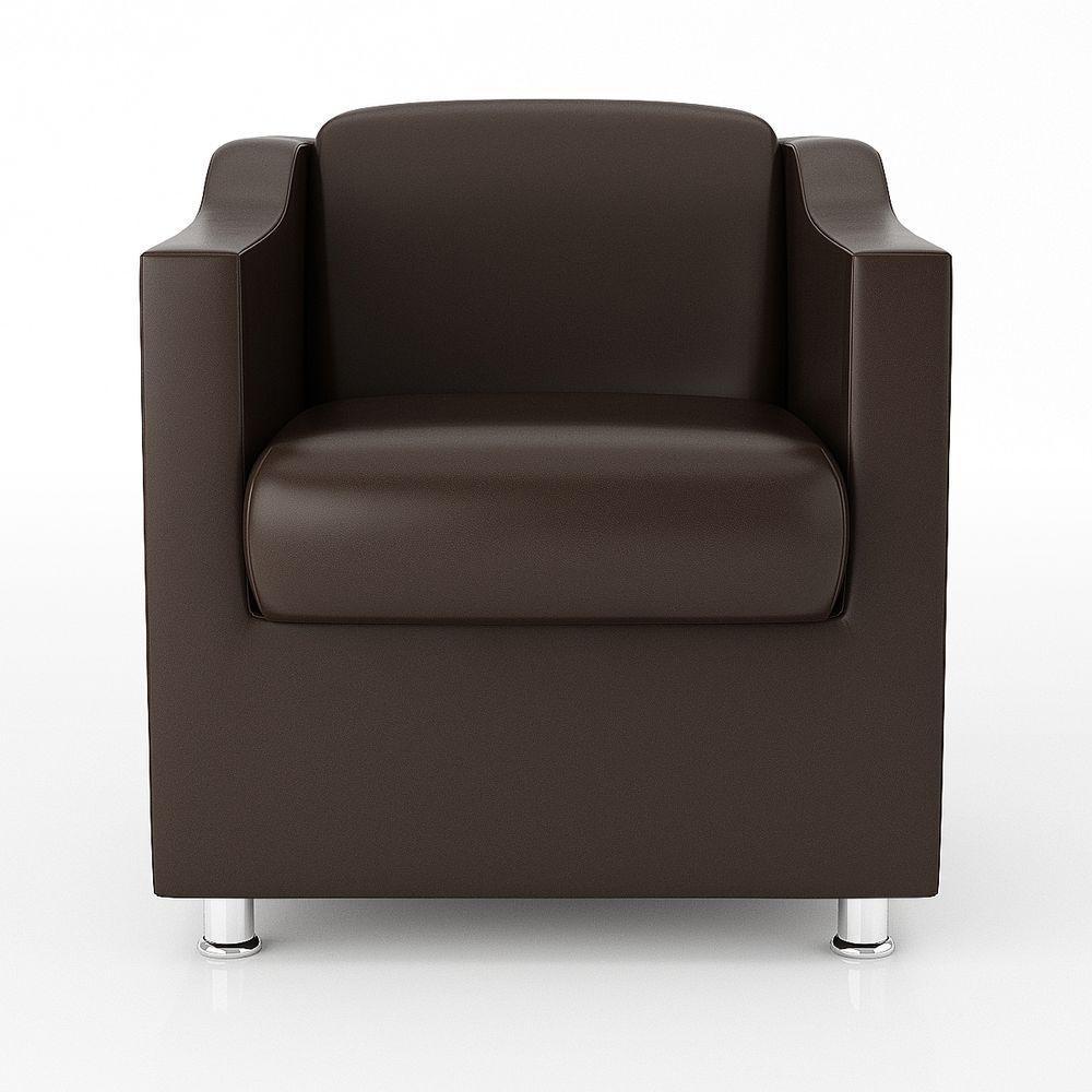 Kit Sofá Namoradeira Reforçada Tilla + 02 Poltronas marrom - 4