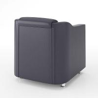 Kit Sofá Namoradeira Reforçada Tilla + 02 Poltronas cinza - 3