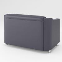 Kit Sofá Namoradeira Reforçada Tilla + 02 Poltronas cinza - 7