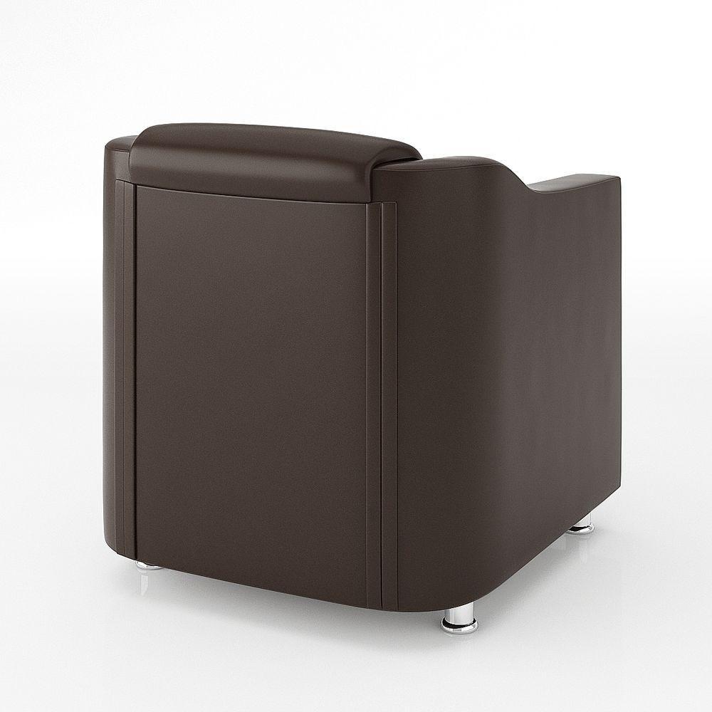 Kit Sofá Namoradeira Reforçada Tilla + 02 Poltronas marrom - 3