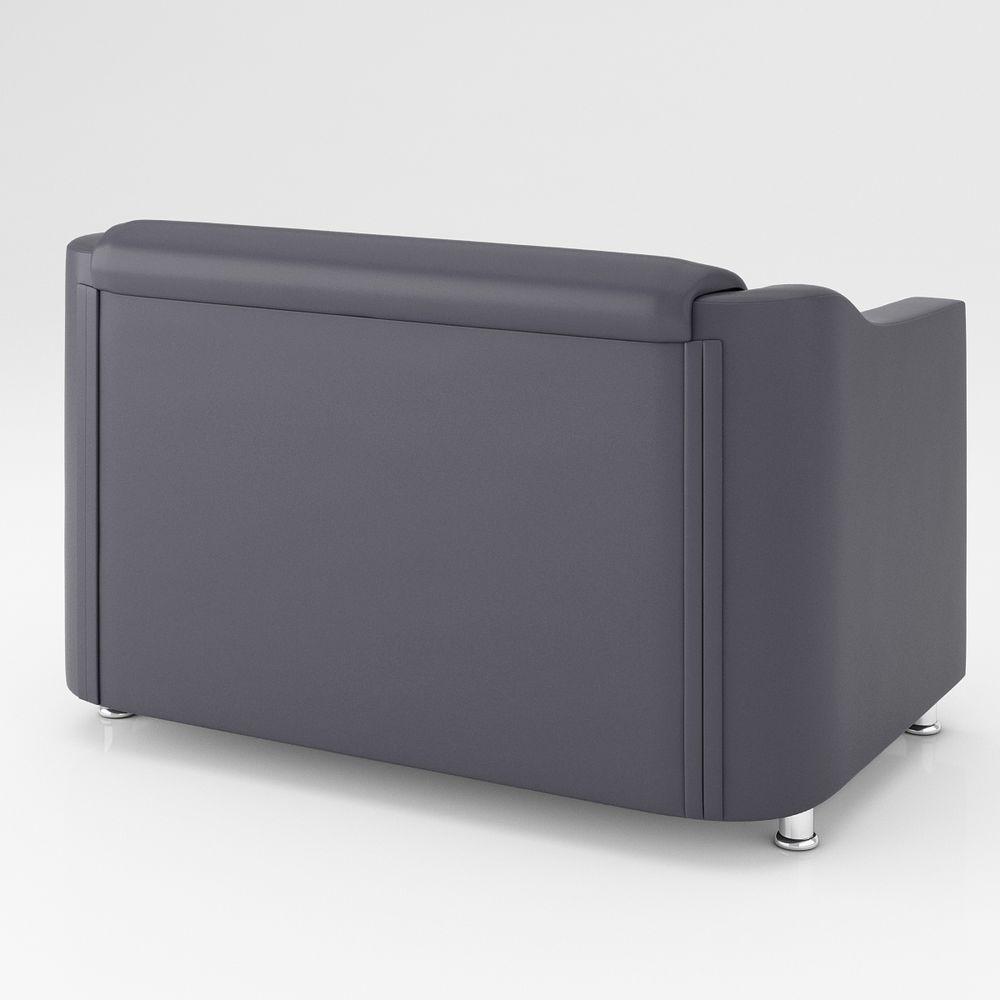 Kit Sofá Namoradeira Reforçada Tilla + 02 Poltronas cinza - 10