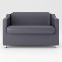 Kit Sofá Namoradeira Reforçada Tilla + 02 Poltronas cinza - 7