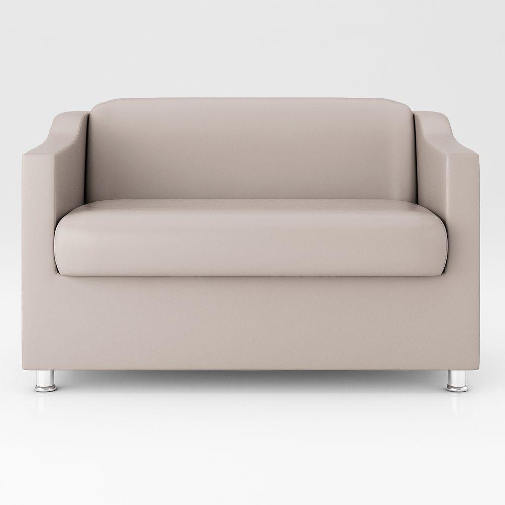 Kit Sofá Namoradeira Reforçada Tilla + 02 Poltronas bege - 8