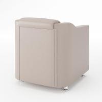 Kit Sofá Namoradeira Reforçada Tilla + 02 Poltronas bege - 3