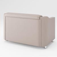 Kit Sofá Namoradeira Reforçada Tilla + 02 Poltronas bege - 7