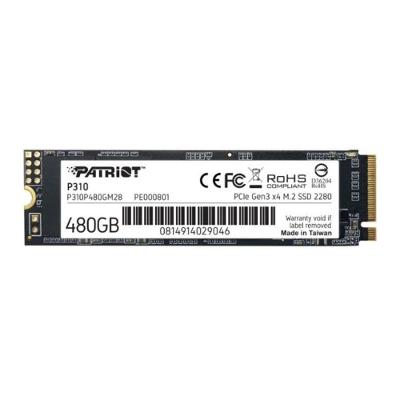 SSD M.2 NVME P310 480GB Leitura 1700MB-S Gravacao 1450MB-S Patriot