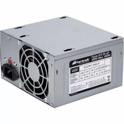Fonte de Alimentação ATX PWS-2003 200W com Cooler 8cm Silencioso Preta Fortrek