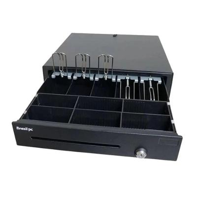 Gaveta de Dinheiro BPC-D450F com Botão de Pânico Preto Tanca