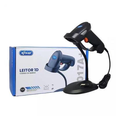 Leitor de Código de Barras KP-1017A Leitura Rápida 500 por Segundo Preto K-Mex