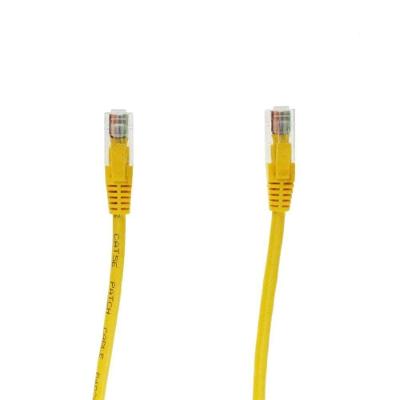 Patch Cord UTP Cat5e 1,5m Até 1000 Mbps RJ45 Macho Amarelo