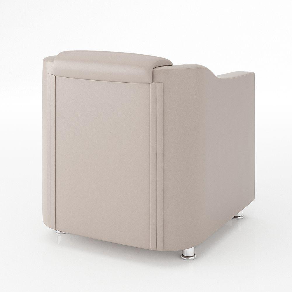 Kit Sofá Namoradeira Reforçada Tilla + 02 Poltronas bege - 3