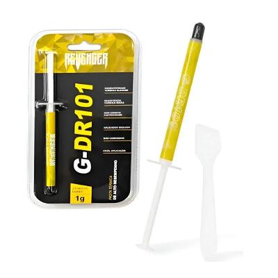 Pasta Térmica G-DR101 Alta Condutividade com Pazinha Aplicadora 1G Prata Revenger
