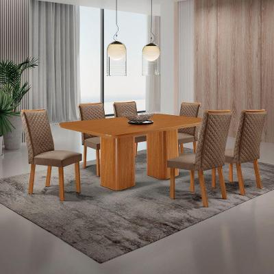 Mesa de Jantar Eloise Lira 6 Lugares Retangular MDF 180CM Moderna
