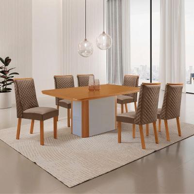 Mesa de Jantar Isadora 6 Lugares Retangular MDF 180CM Moderna