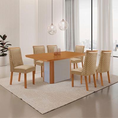 Mesa de Jantar Isadora 6 Lugares Retangular MDF 180CM Moderna