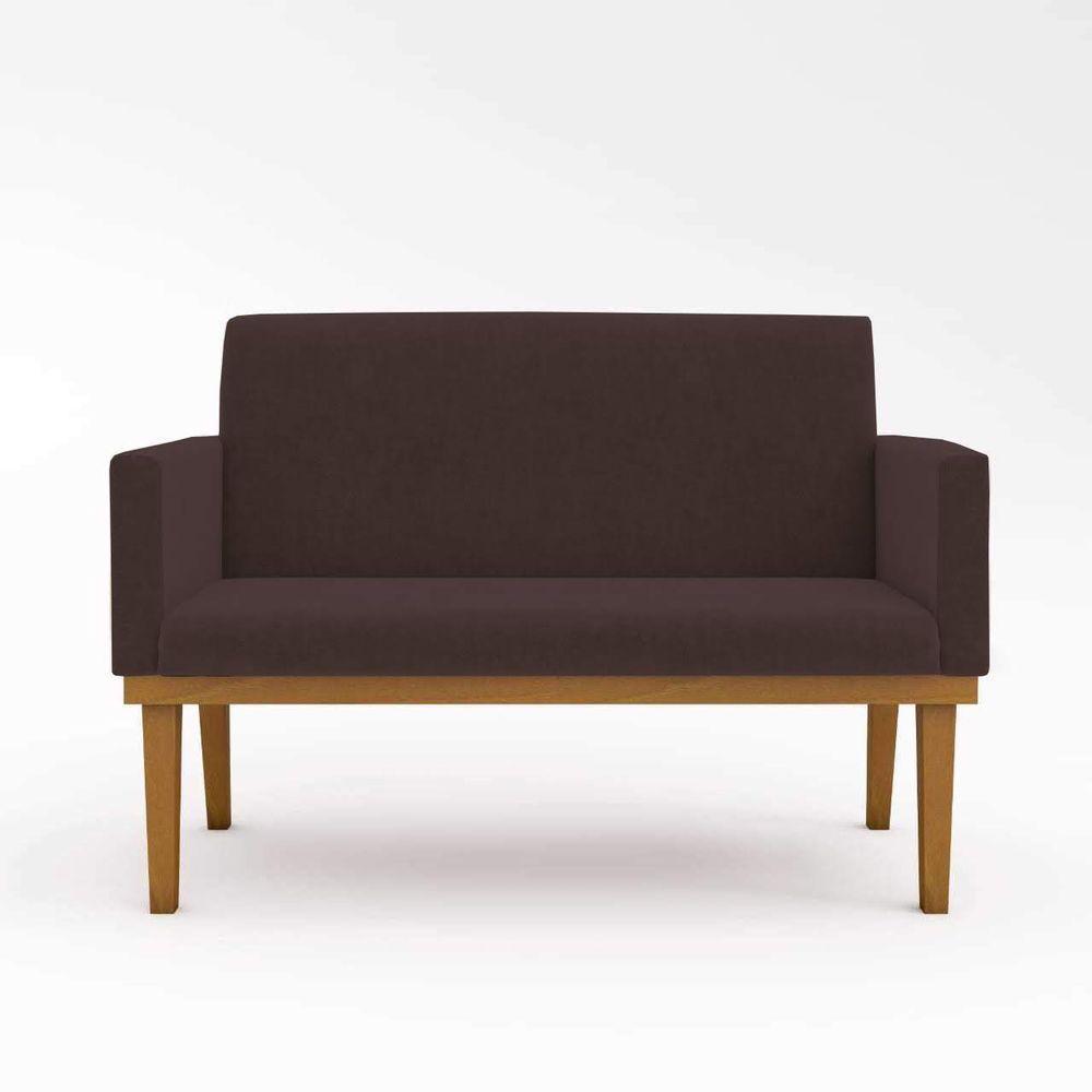 Kit Sofá Com Base Reforçada + 2 Poltronas Sala De Estar Cor:marrom - 7