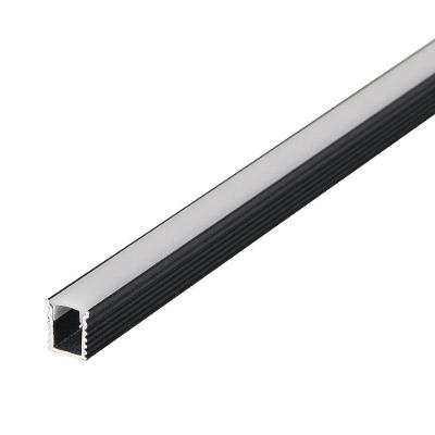 Perfil de Sobrepor para Fita LED Nordecor Lite com Alumínio Fundido Preto Nordecor Iluminação
