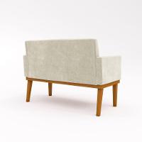 Kit Sofá Com Base Reforçada + 2 Poltronas Sala De Estar Cor:bege - 5