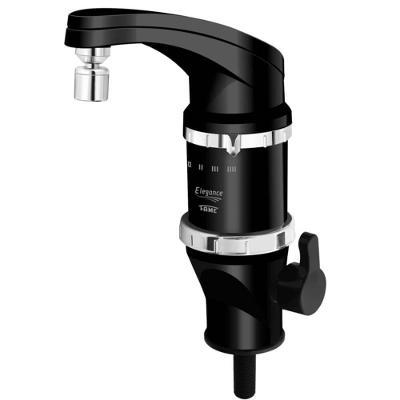 Torneira Elétrica Elegance 4 Temperaturas 5400W Instalação de Parede Preto Fame Brasil 220V