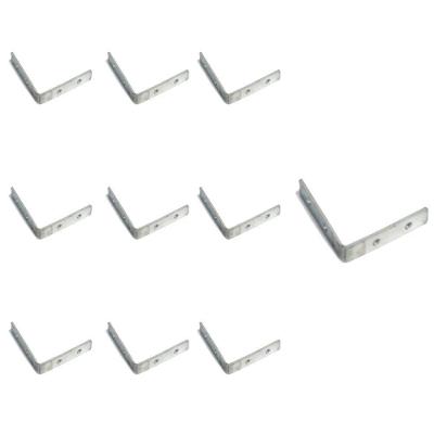 Emenda para Perfil Kit 10 Unidades 90 graus  Teto Parede 45x45mm Branco Astraled
