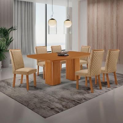 Mesa de Jantar Eloise Lira 6 Lugares Retangular MDF 180CM Moderna
