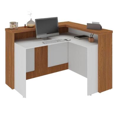 Mesa de Atendimento Retangular Y37BA630 Moderno sem Gavetas MDP 135CM Branco Artany