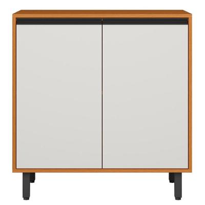 Balcão com Tampo 12639 2 Portas 1 Prateleira MDP e MDF 80CM Café