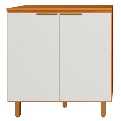 Balcão com Tampo 12687 2 Portas 1 Prateleira MDF 80cm Freijo Off Acetinado