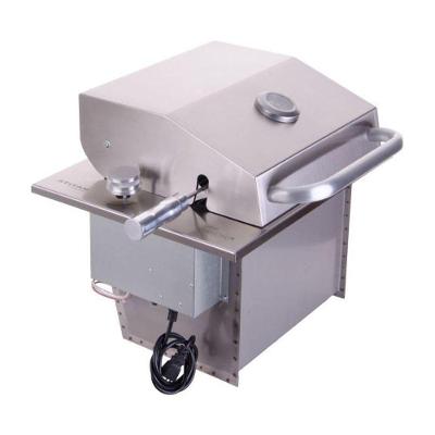 Assador Grill de Embutir a Gás Titan Little Tampa Inox Acendimento Automático Cinza Bivolt