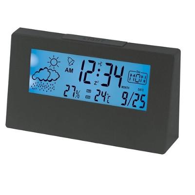 Relógio de Mesa Digital Yeet com Despertador Termômetro Higrômetro Calendário e Previsão do Tempo