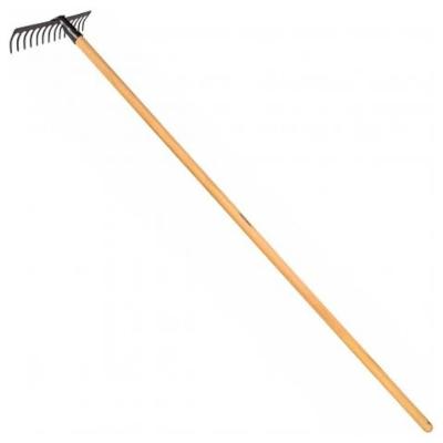 Ancinho 77101644 14 Dentes Curvo Leve em Aço com Cabo 145cm Inox Tramontina
