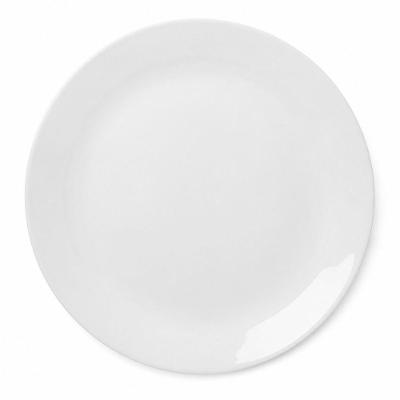 Prato de Sobremesa Essenza 19cm Vidro Opalino Branco para Diário Rojemac