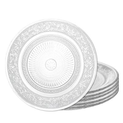 Prato de Sobremesa Revelo Fino 18cm Vidro Transparente Design Sofisticado para Mesa Posta