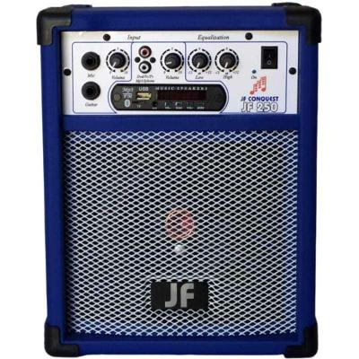 Caixa de Som Amplificada JF Tatuí JF250 30W 2 Canais Bluetooth USB SD AUX Azul