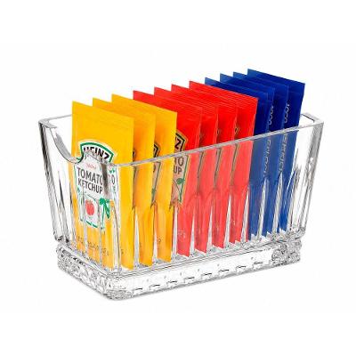 Porta Sachê Melina para Açúcar Adoçante Ketchup de Vidro Organizador de Mesa Hauskraft